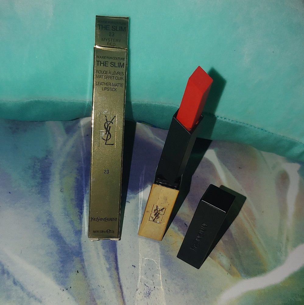 🎀 New YSL The Slim Matte Lipstick 23 Mystery Red